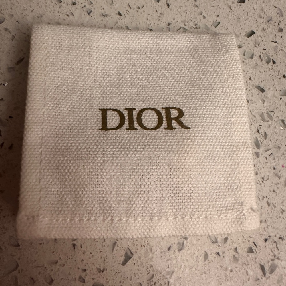 Dior Tribal Pearl Earrings Pink CD Logo Crystal Charm Authentic - Picture 7 of 9